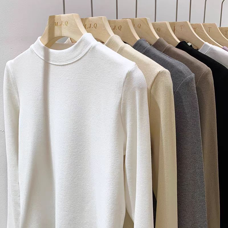 潮品洋气休闲长袖半高领