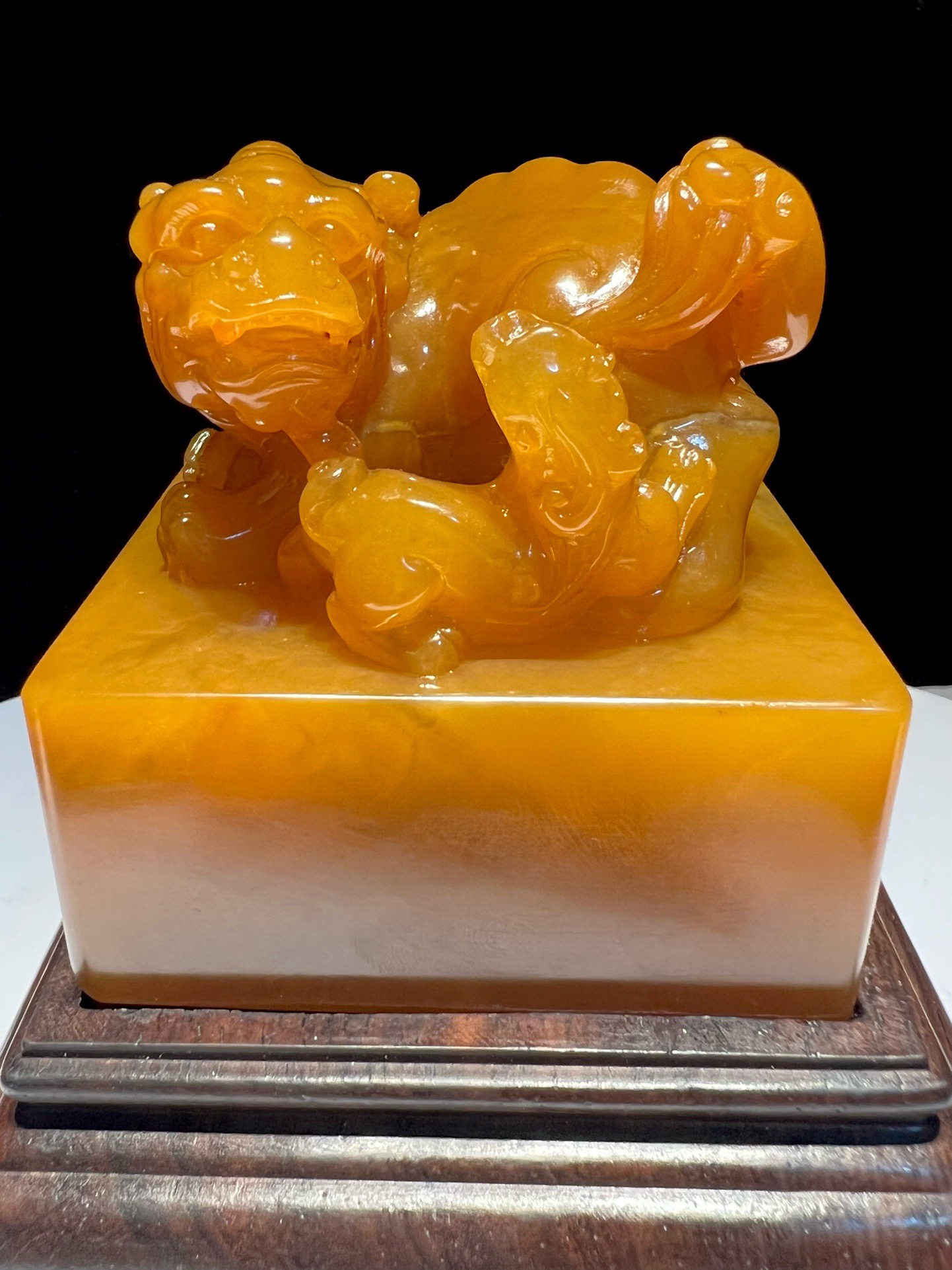 寿山石北部田黄石篆刻印章麦芽地带萝卜丝大师精雕手作工艺收藏品