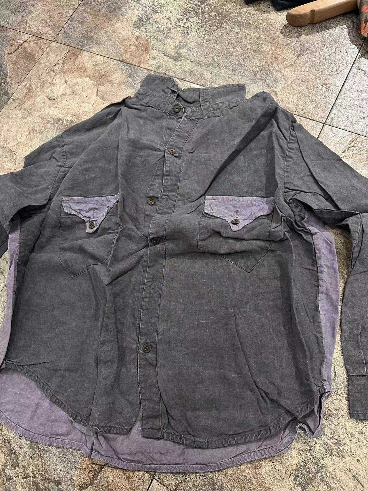 甄选棉麻原创亚麻木辛衬衫