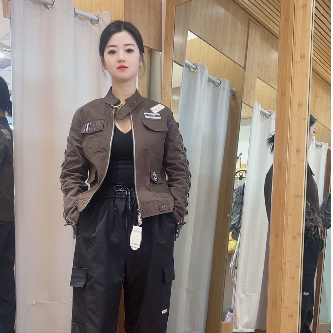 外贸韩单女士秋冬季夹克衫