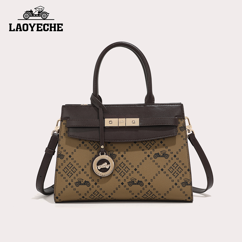 老爷车LAOYECHE女包26*18*11-L8009-1气质时尚百搭女士真皮简约