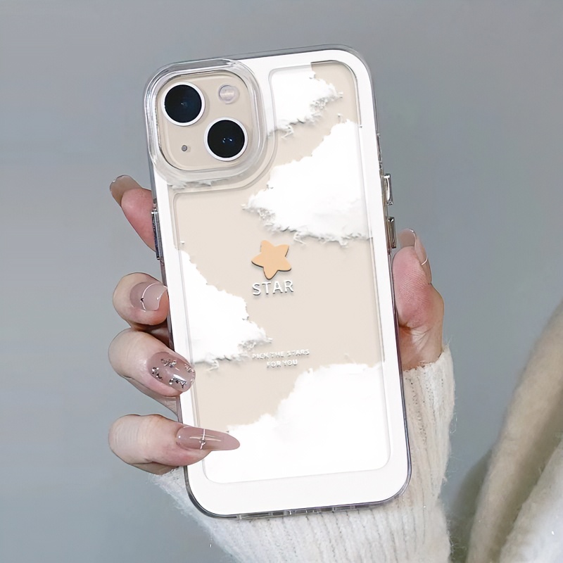 星星云层适用苹果14promax壳iPhone13可爱12/11pro创意xr/x防摔78
