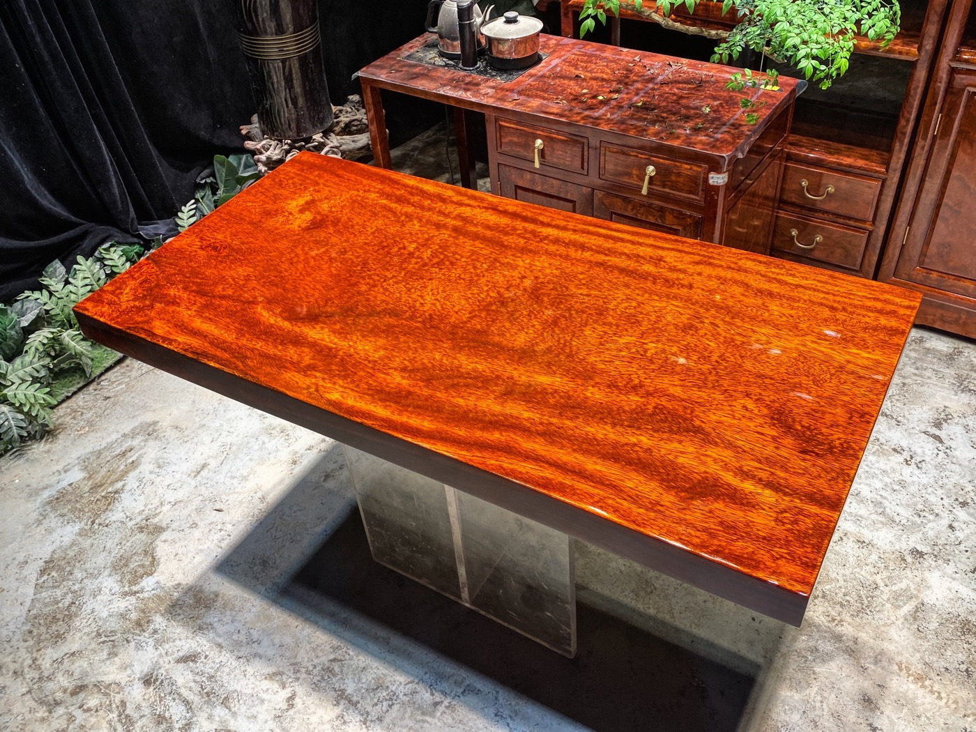 （不包邮）巴花大板桌面120×60×6