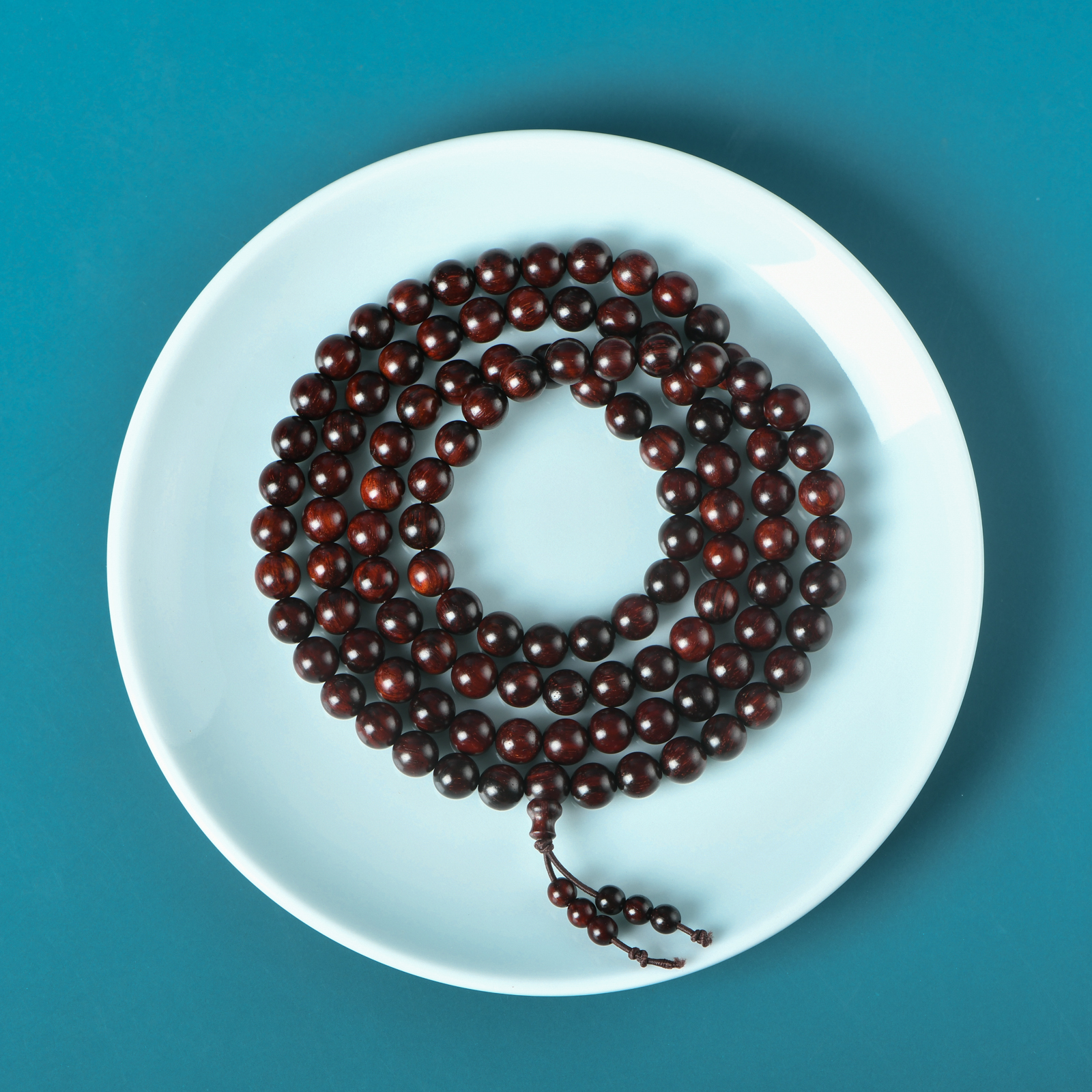 印度小叶紫檀高油密老料0.8念珠