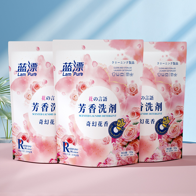 【到手3袋】蓝漂奇幻花香芳香洗衣液300g/袋-LL