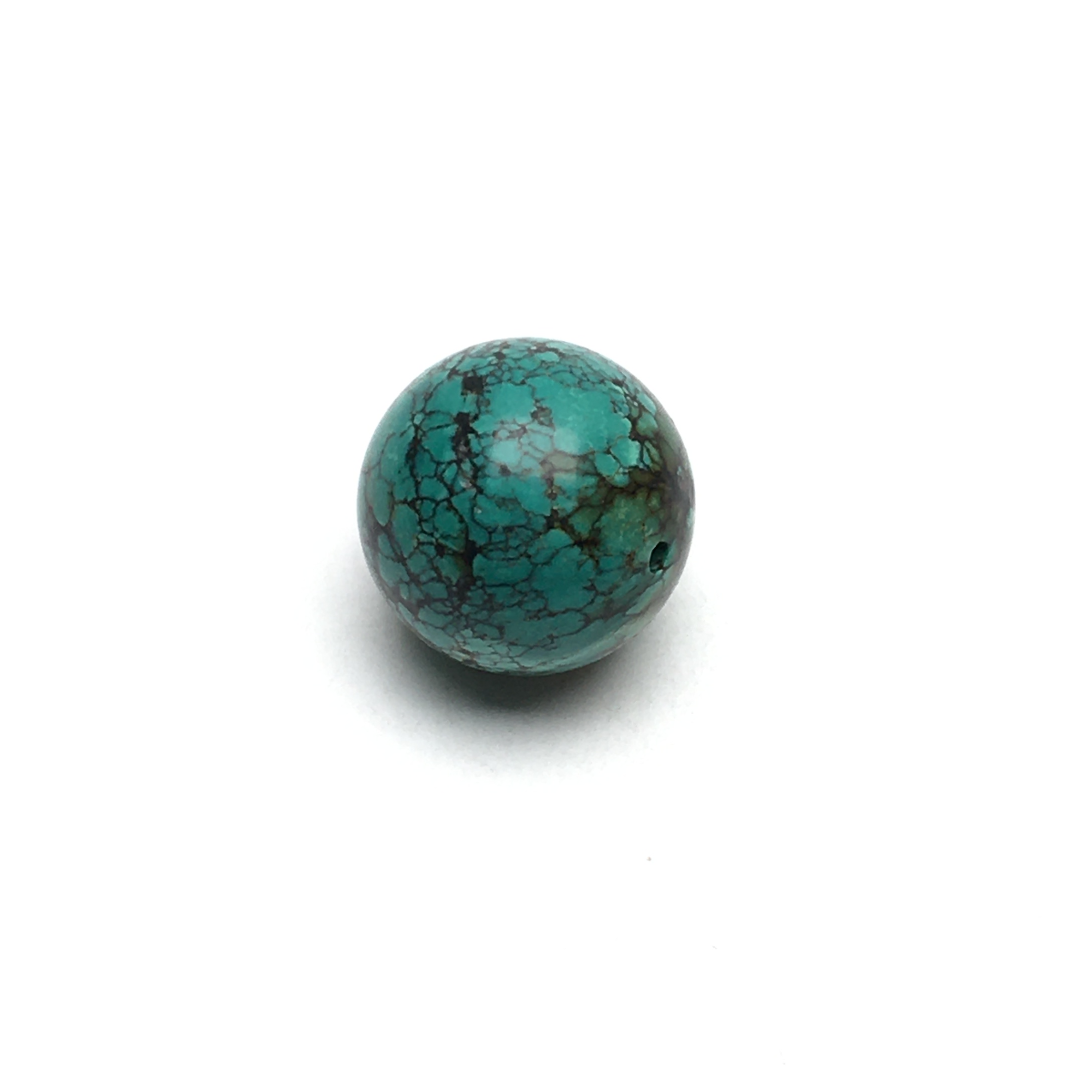 G583号拍品湖北松高瓷绿圆珠 尺寸23.8 克重20g