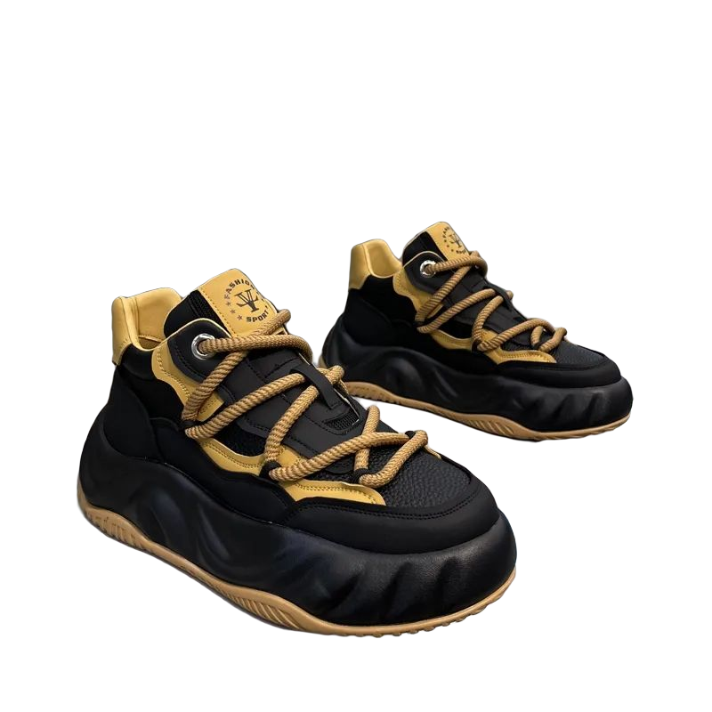 欧洲站男鞋2023秋季新款高端潮流老爹鞋时尚百搭面包鞋运动休闲鞋