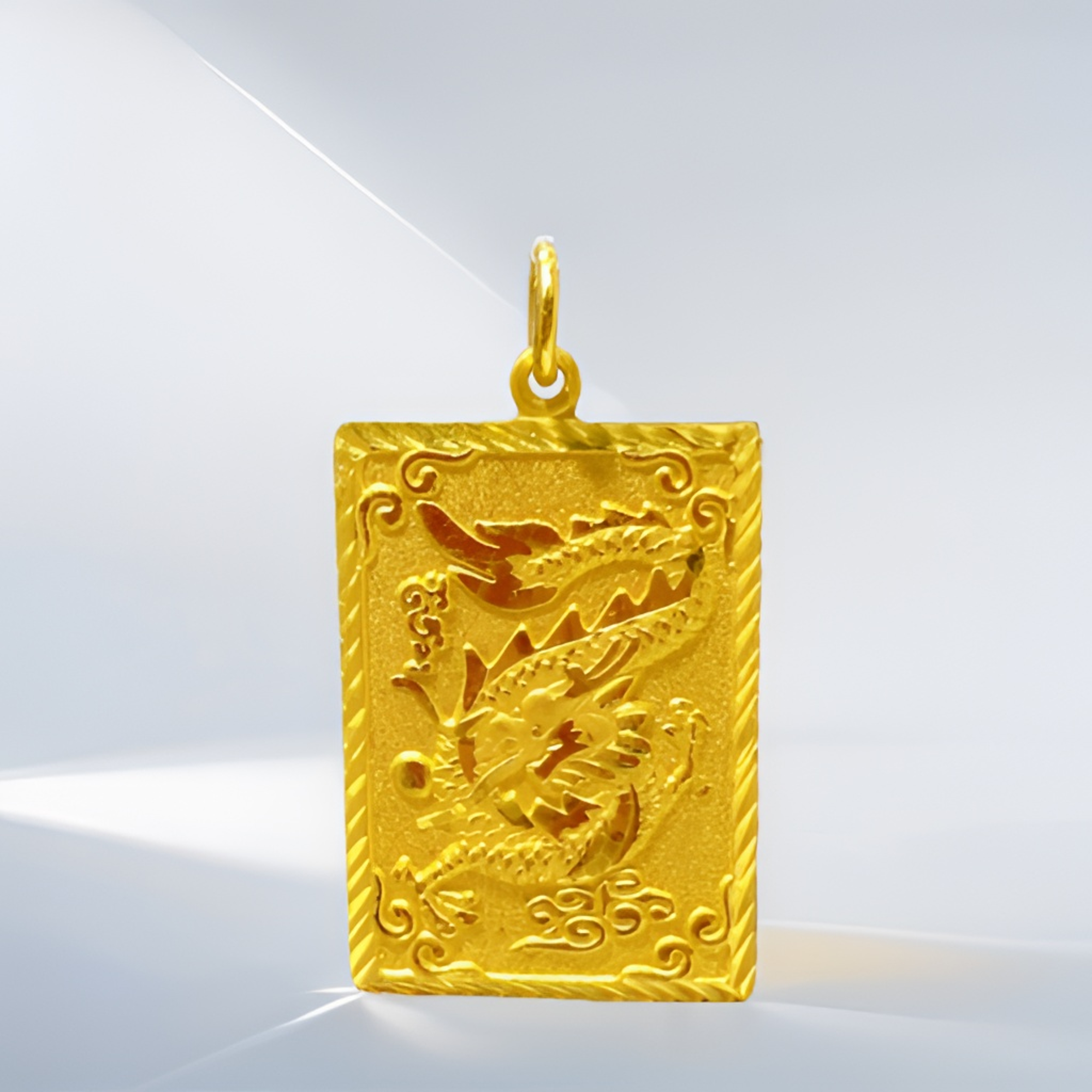 Chow Tai Seng/周大生黄金吊坠男士女款足金吊坠霸气男款时尚精美