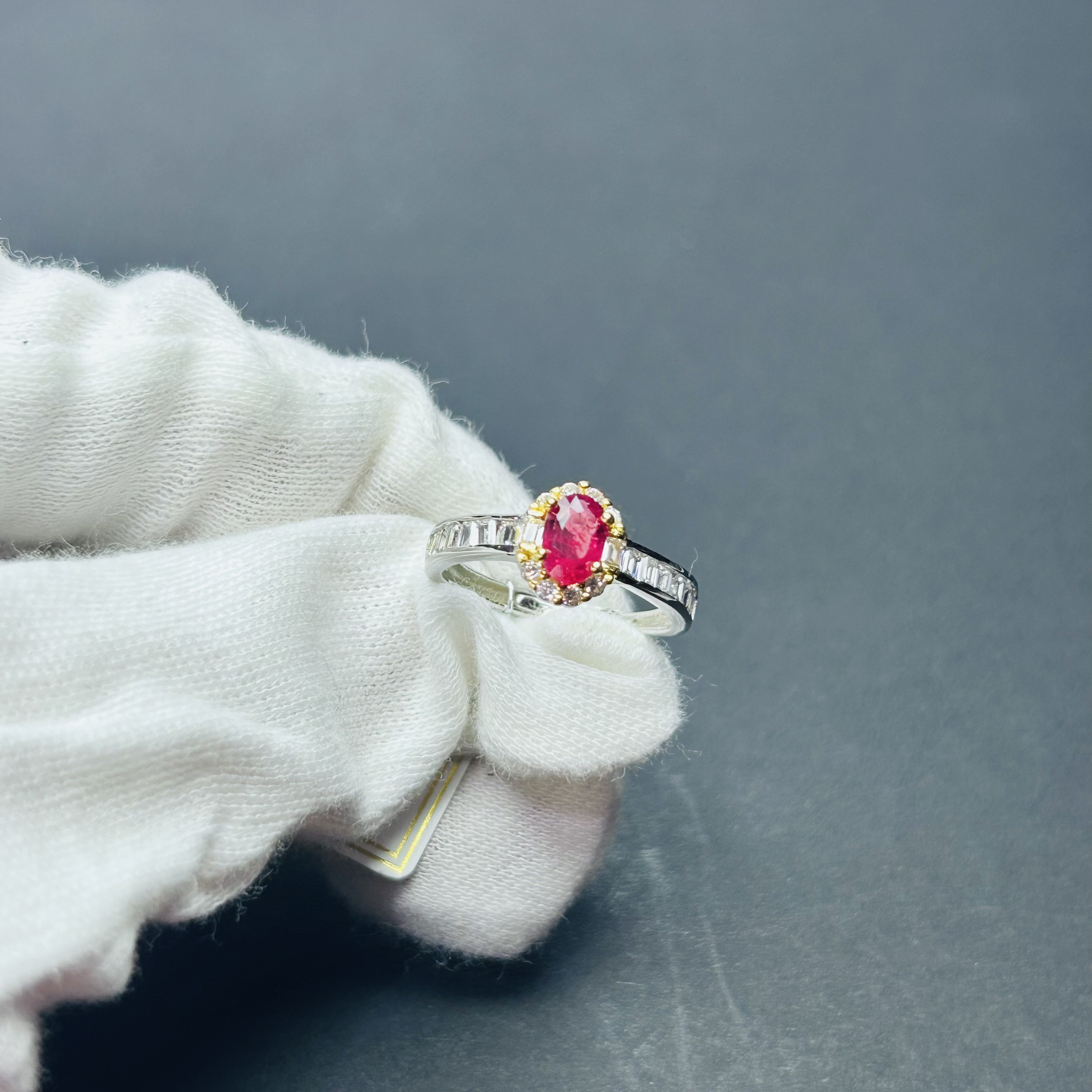 S925银红宝石戒指开口【多样性发一】【HBS009】