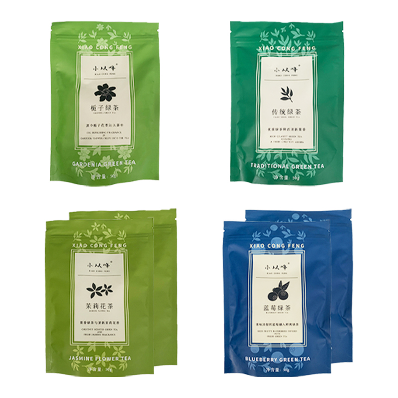 【效期25-11-15】小从峰茉莉花茶&蓝莓绿茶*2 栀子绿茶&传统绿茶*1