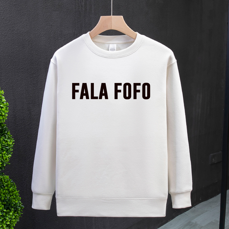 加绒卫衣字母潮牌圆领长袖卫衣加厚冬季宽松男女同款潮流时尚上衣