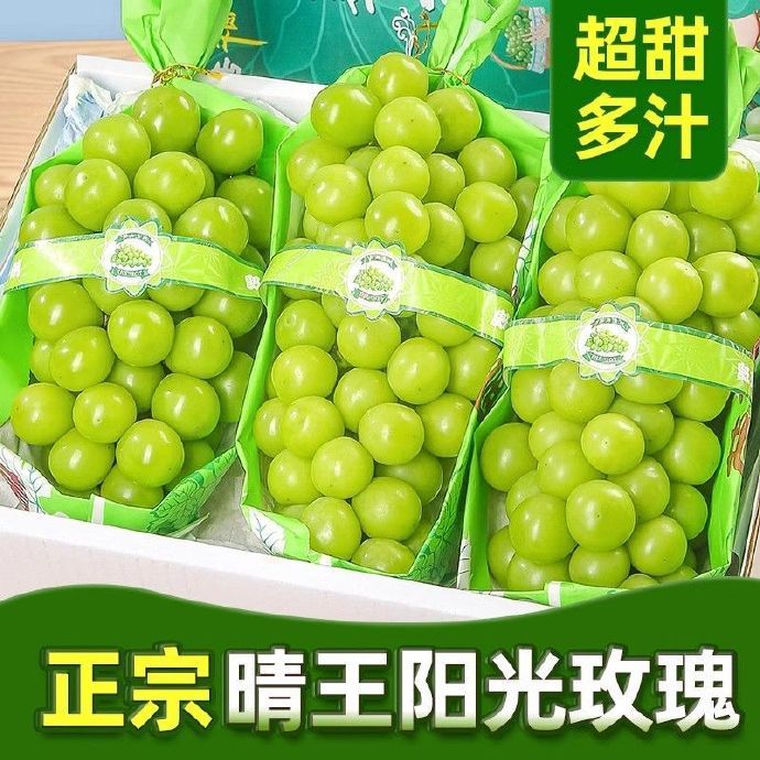 【拉萨小时达】整串阳光玫瑰新鲜无籽果园种植孕妇水果