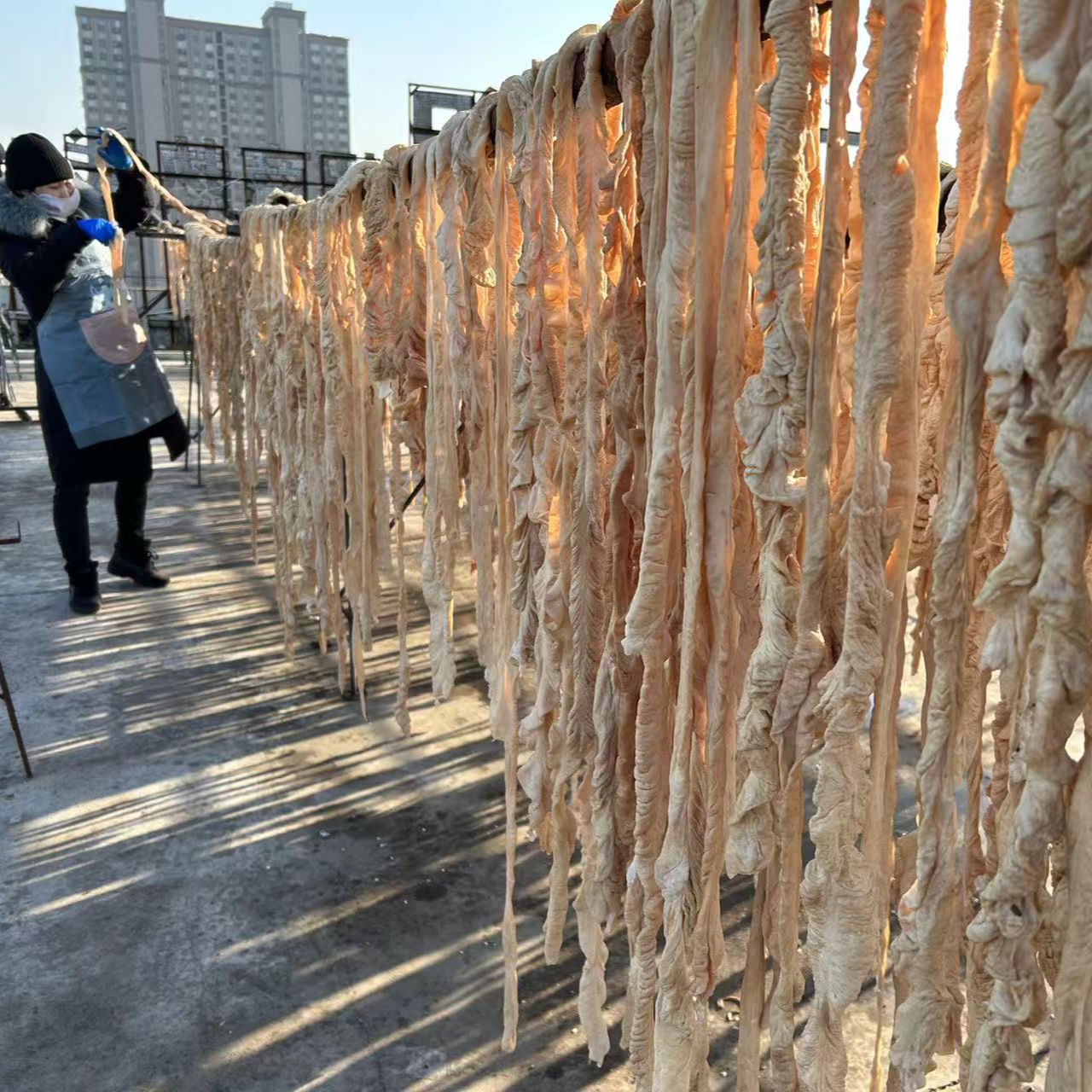 风干猪大肠腊肥肠安徽风干腊肉咸味腊肠安徽特产咸猪大肠嚼劲