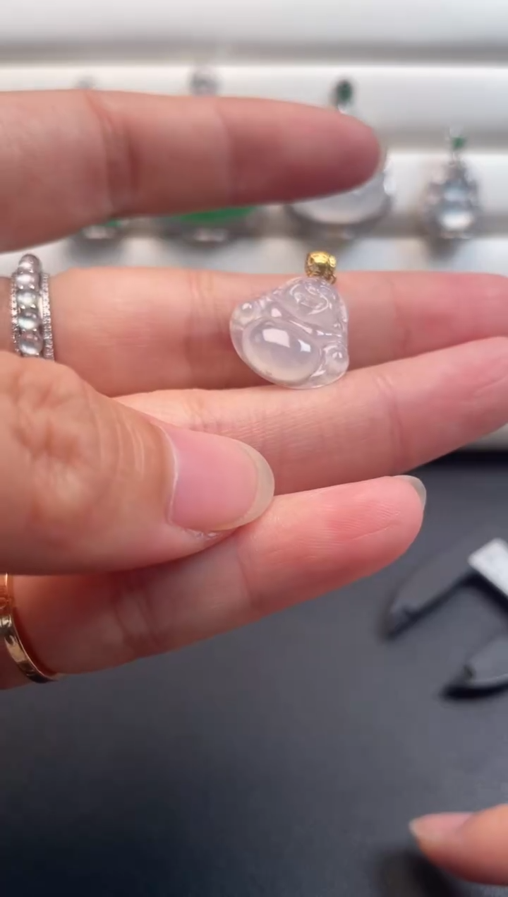 【闪购商品】翡翠吊坠(不含链)18K金镶嵌ZC11626072304