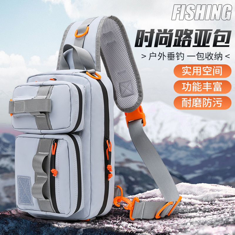 多功能路亚包 防水腰包男女多功能单肩斜挎胸包 两用户外旅游骑行