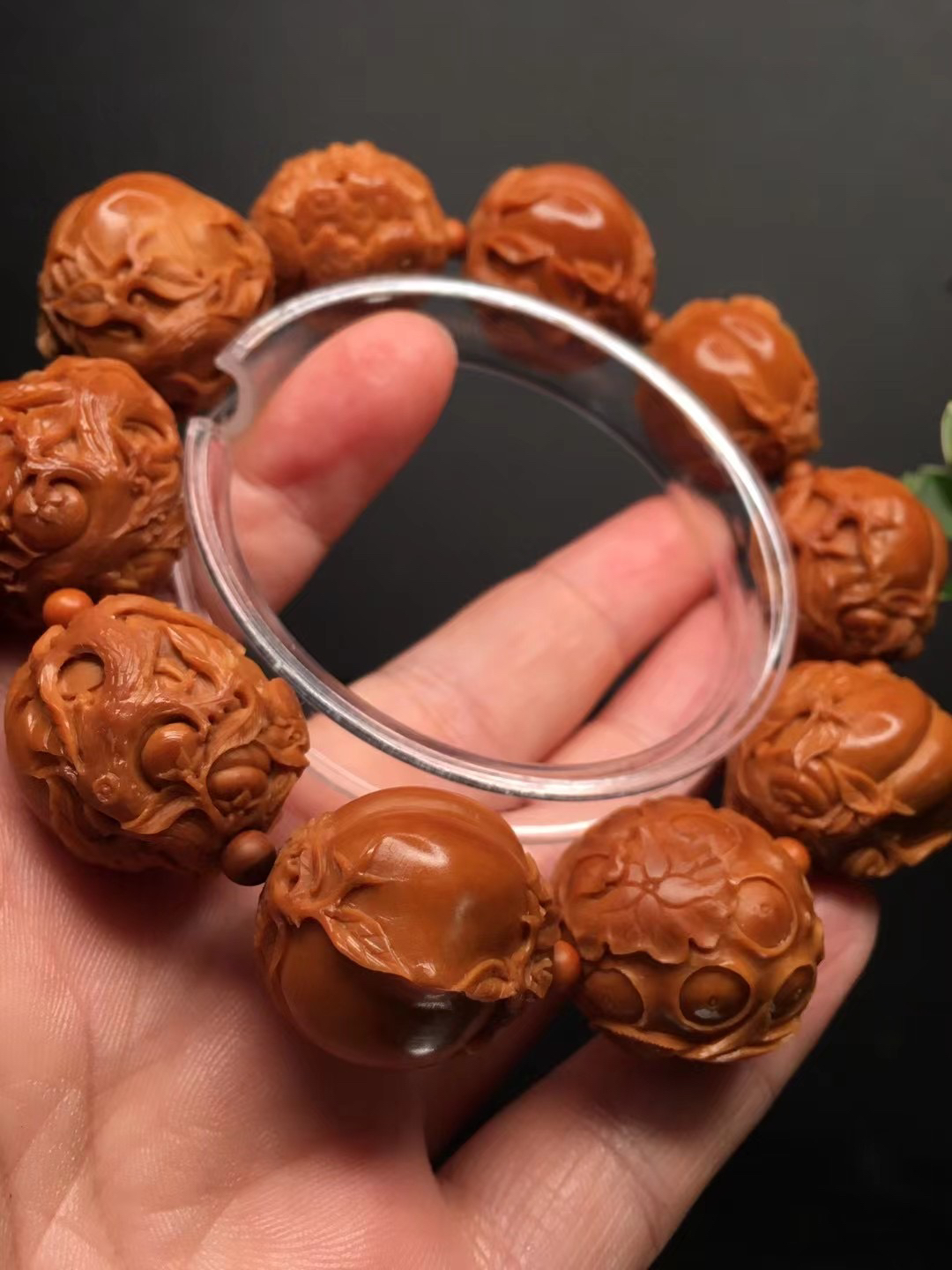 2.2满工精品【事事如意】圆雕的柿子，莲蓬，如意，事事如意，好运连连