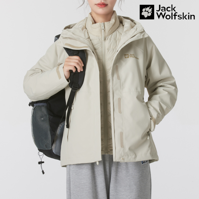 【达人专属】狼爪冲锋衣女装2025春季新款户外运动三合一夹克A62256