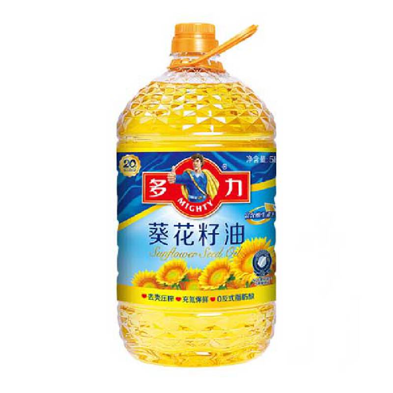 多力葵花籽油5L   