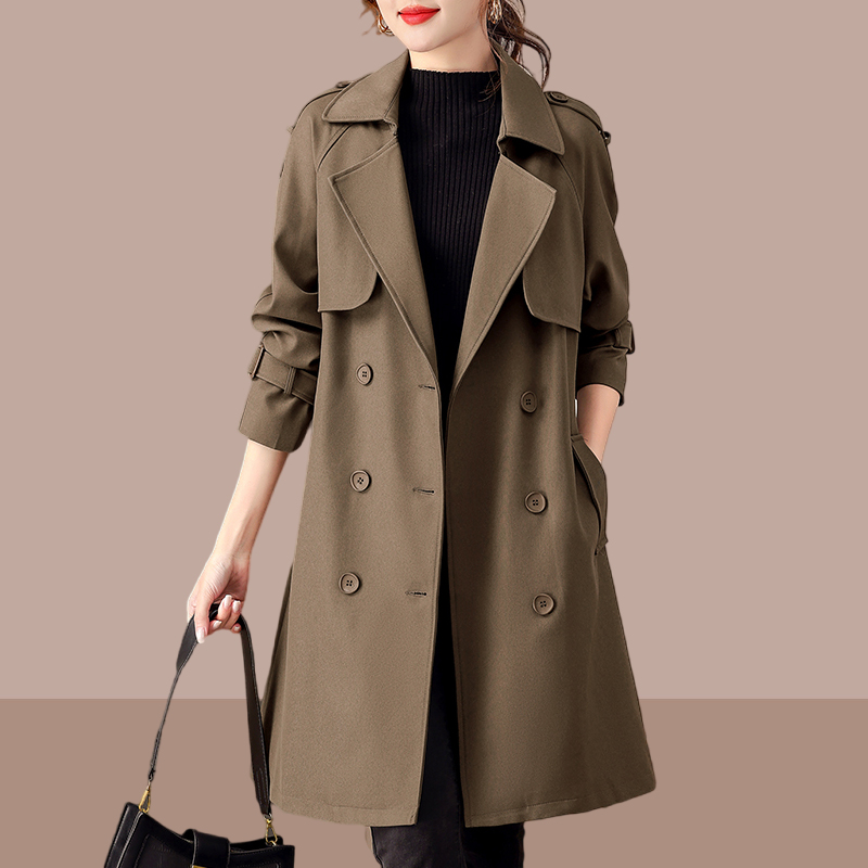 时尚气质中长款风衣女士2025春秋季新款百搭休闲外套洋气爆款女装