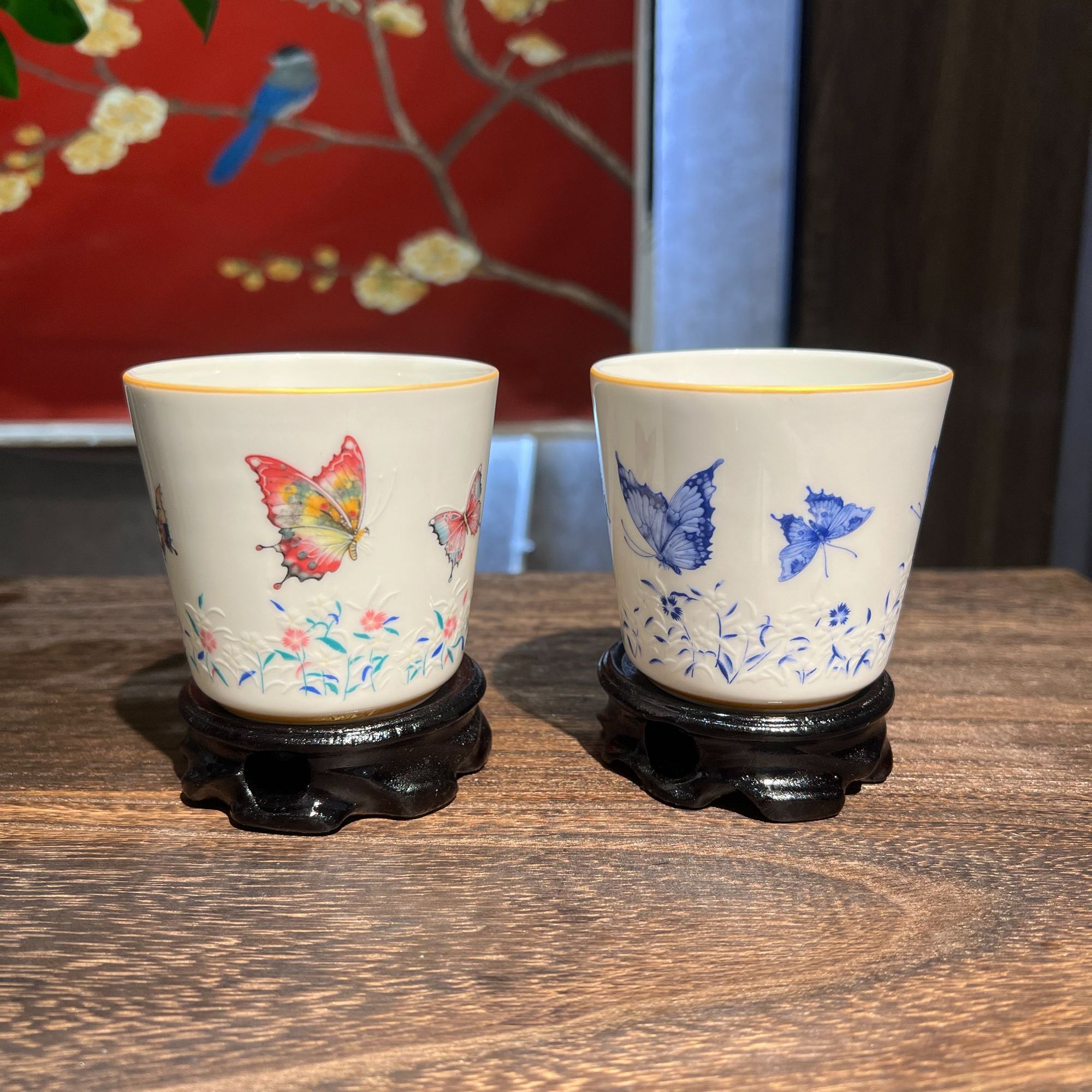 【翩翩墩墩杯】景德镇高温陶瓷珐琅彩家用功夫茶具小茶杯喝茶杯水杯