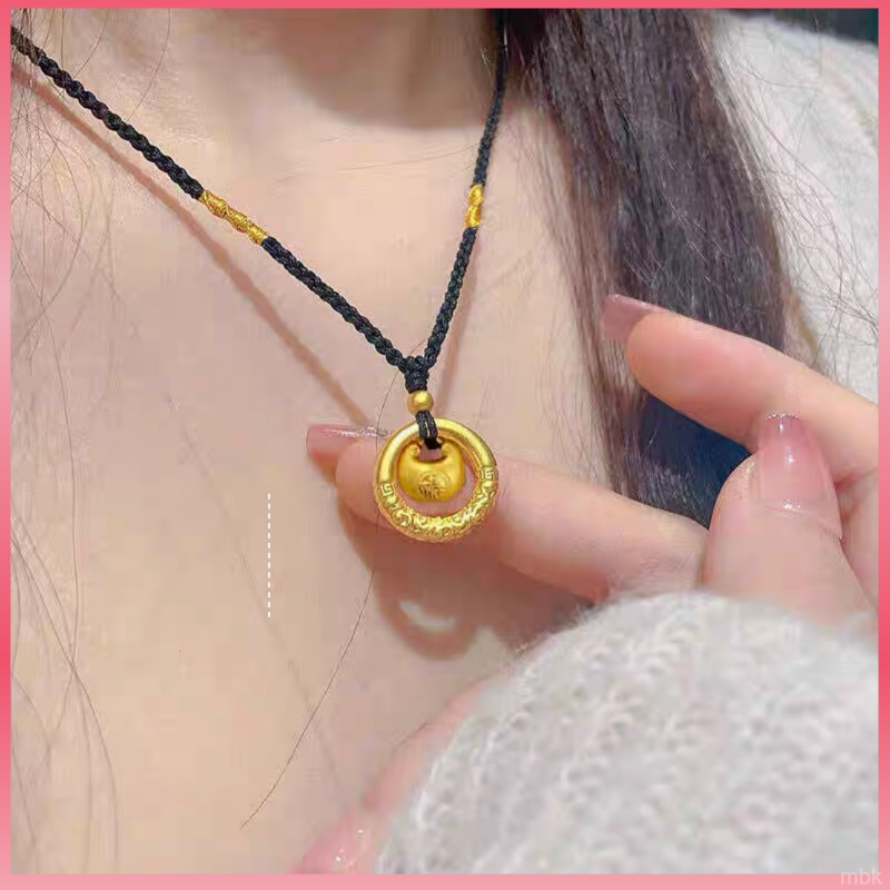 合金吊坠 柜台同款小胖福平安扣项链，平平安安，一人带福全家有福