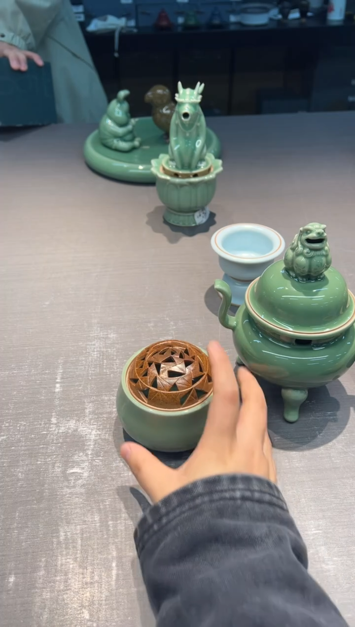 【闪购商品】玻璃茶盏陈雪宁望香炉型2