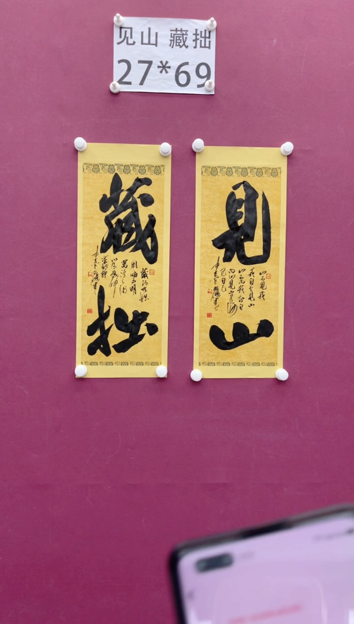 【闪购商品】书法见山藏拙-单幅作品27*69