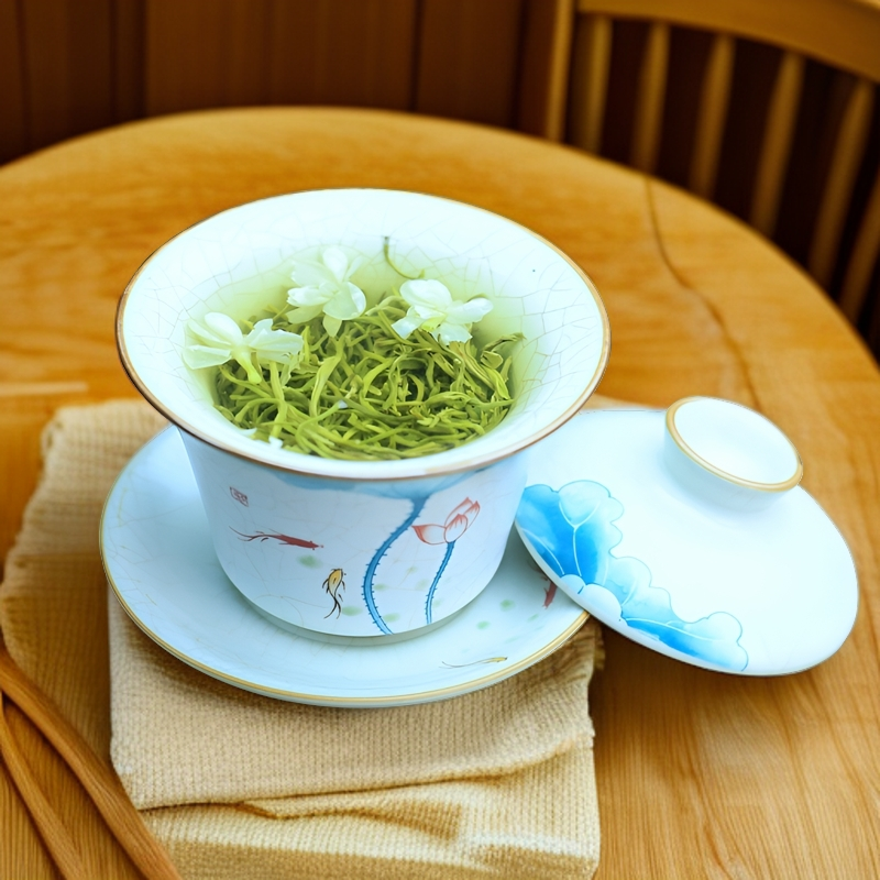 【品尖谷雨飘雪】新茶2025年茶叶四川雅安蒙顶山高山浓香型花茶花香