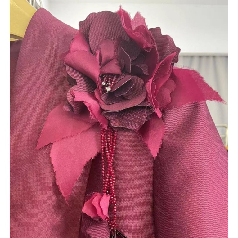 非金属布艺胸针 0050-13喜妈妈时尚百搭复古可爱古风纯色法式优雅