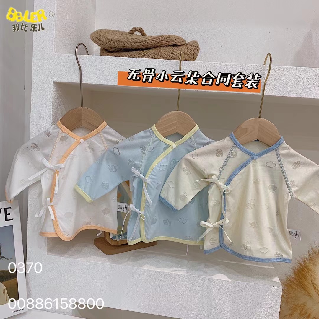 婴儿春夏连体哈衣 套装 单衣 