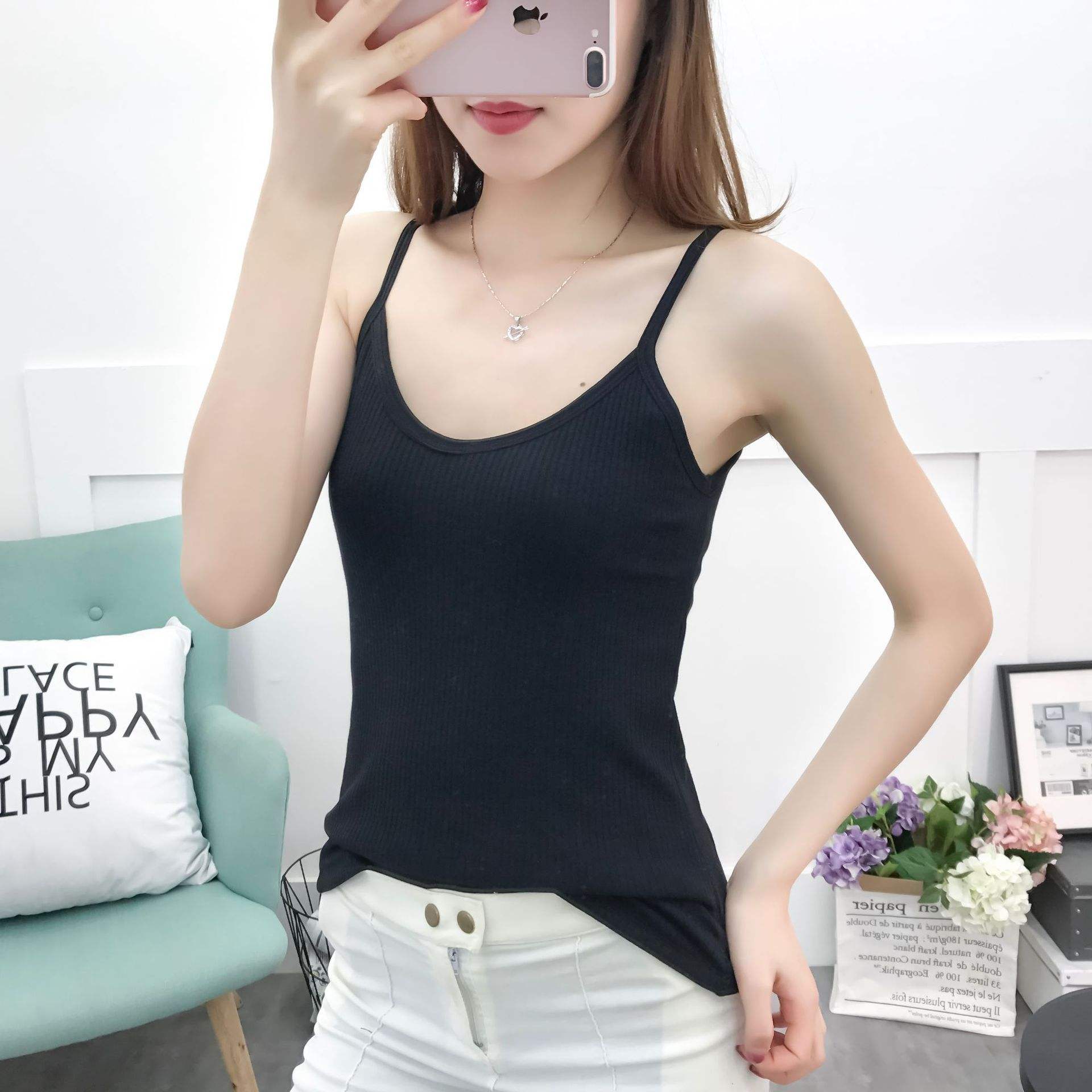 星光灿烂1601-1650百搭女背心打底律动莫兰迪