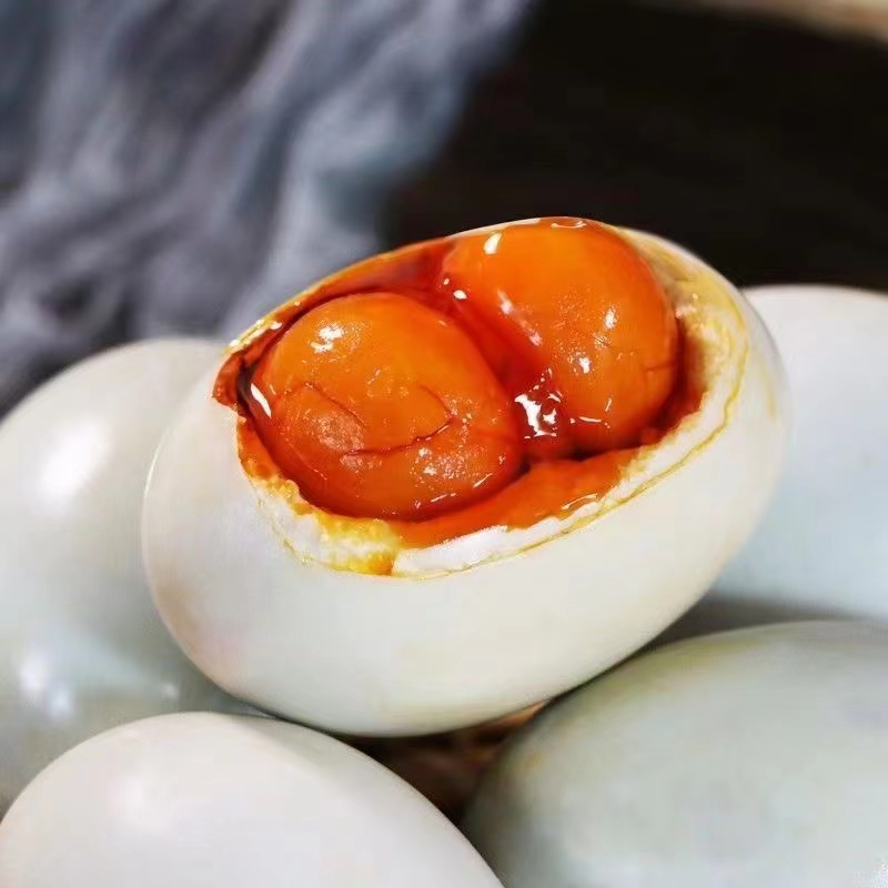 熟双黄咸鹅蛋烤鹅蛋流油网红低盐正宗新鲜咸香即食流心红太阳120g