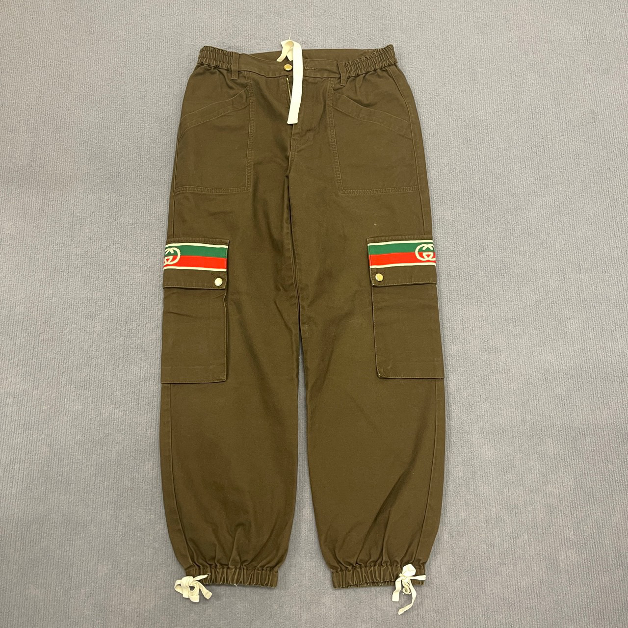 GUCCI古驰/棕色运动裤/46码/98新