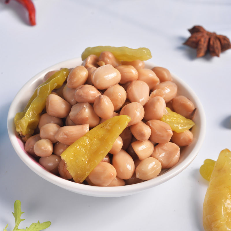 山椒花生重庆特产零食小吃泡椒花生水煮香辣花生米红皮笋0g