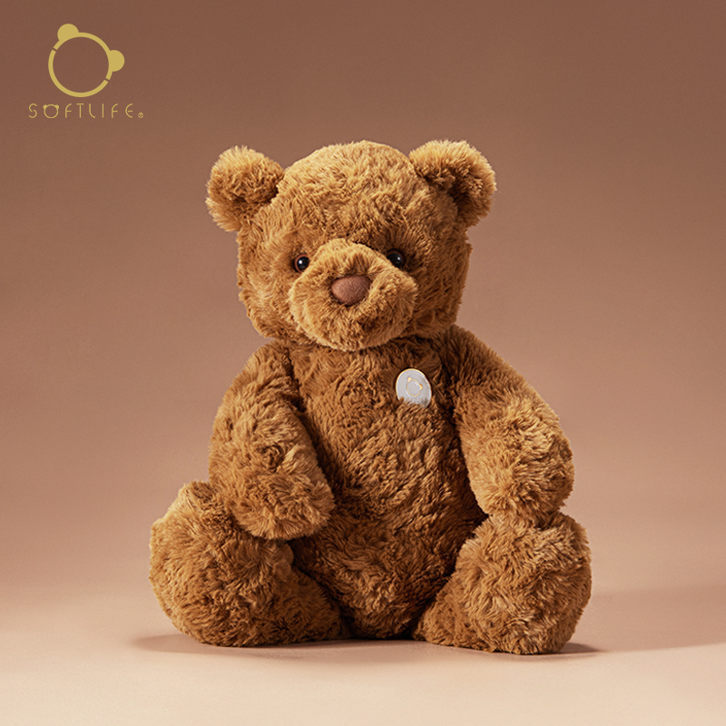 softlife小熊毛绒玩具安抚娃娃抱睡公仔儿童生日礼物送女生