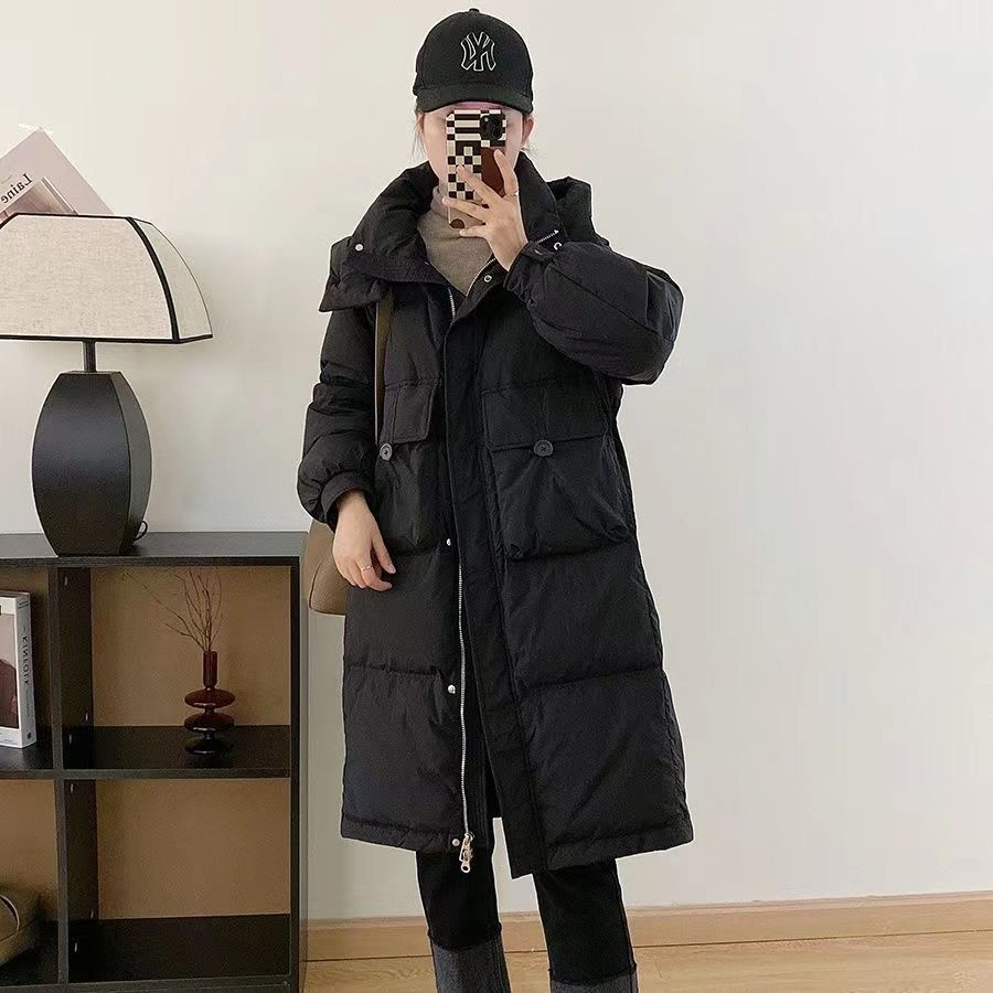 波斯羽绒服女中长款2023年新款爆款韩版宽松冬季加厚过膝