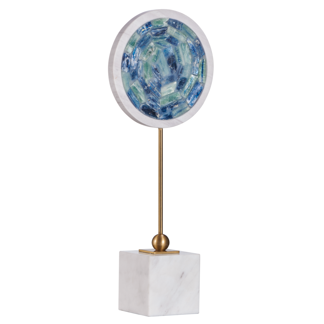 【仓播】美克·美家 蓝晶盘摆件-大号 微瑕 不支持退换