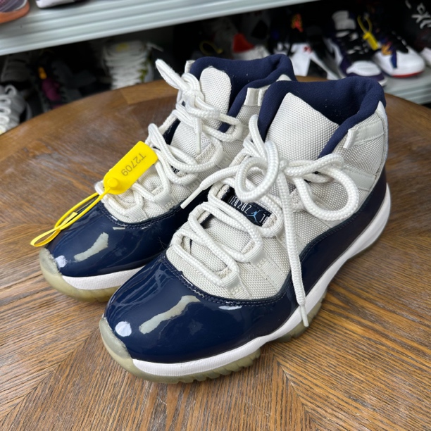 40码/aj11 白蓝 复古篮球鞋/98新/原盒/t2709