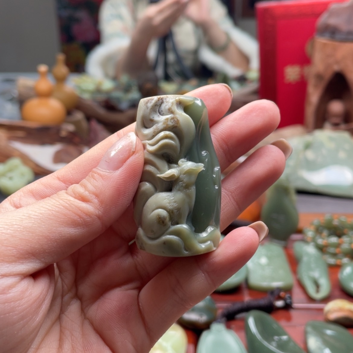 【闪购商品】岫岩老玉（透闪石质玉）挂件未镶嵌鸩