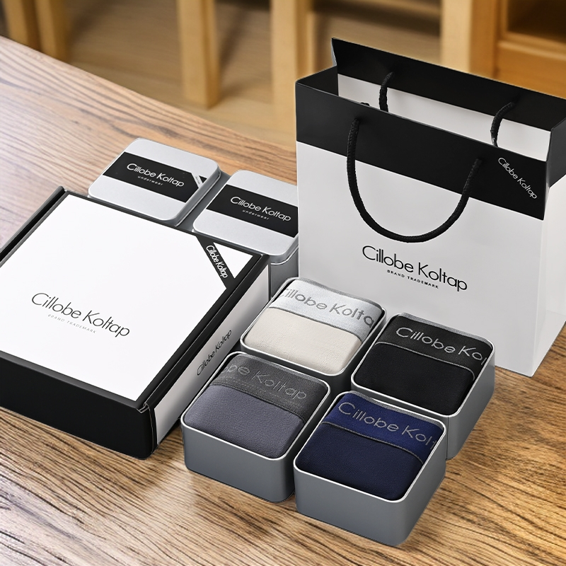 CillobeKoltap大码时尚内裤男款棉平角高档透气春夏高端短裤裤头