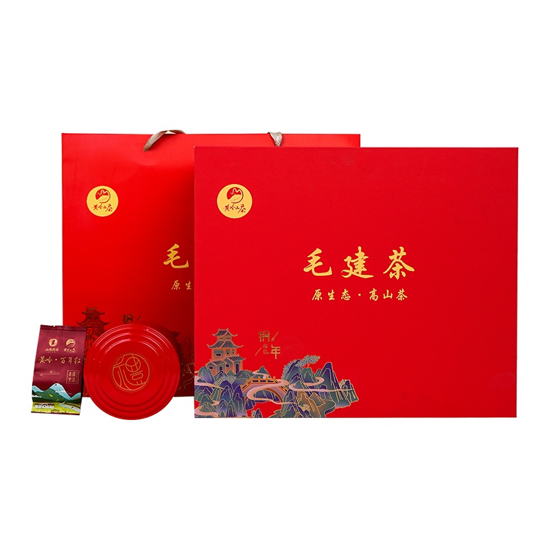 古法制茶芦芽山特产毛建茶今年新茶五罐红茶