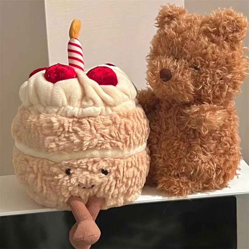 搞怪生日玩偶礼物生日蛋糕小抱枕会唱歌便携男女生趣味草莓熊
