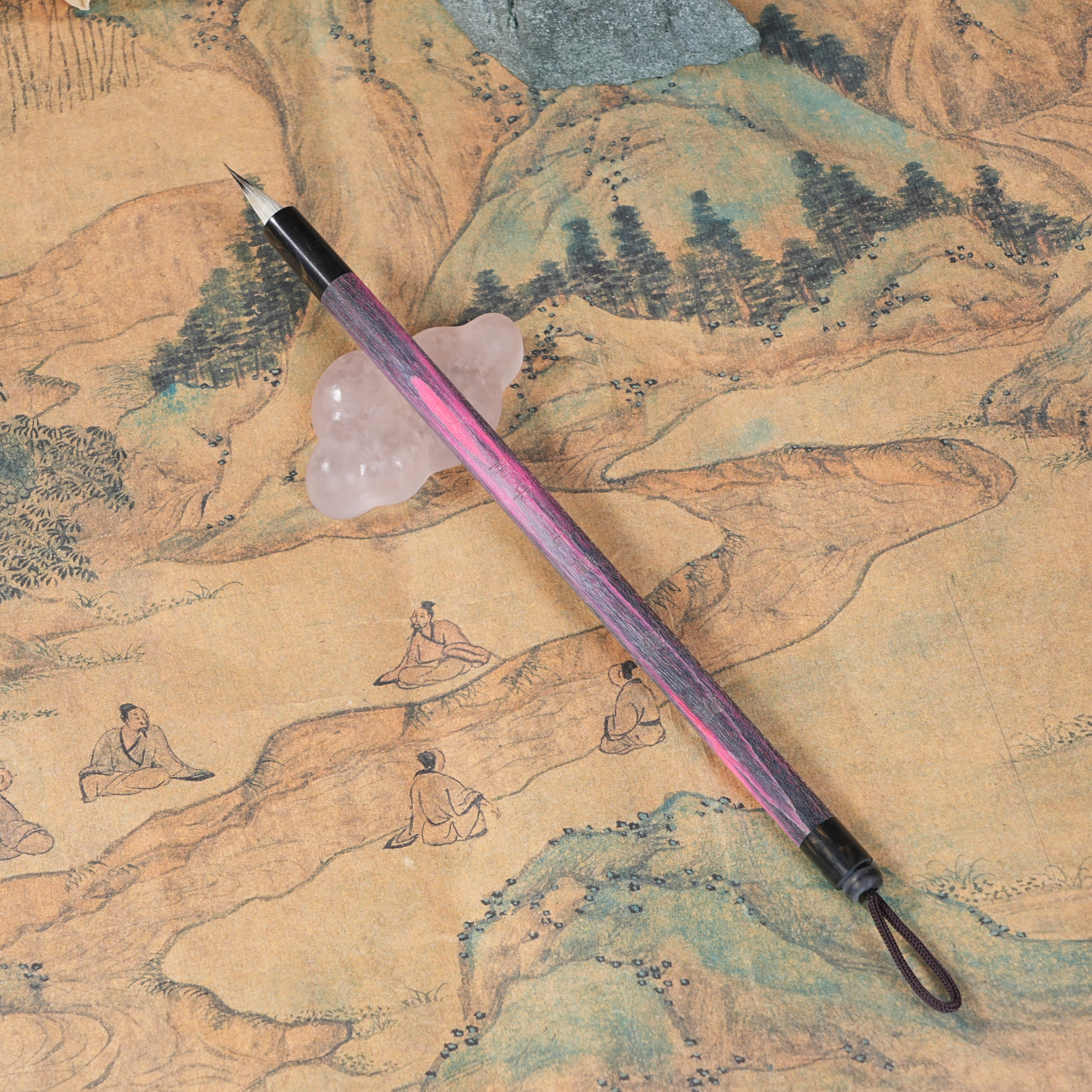 【觀山.子墨】朝颜- 素商- 暮景  纯紫毫-九紫一羊小楷小行书毛笔 