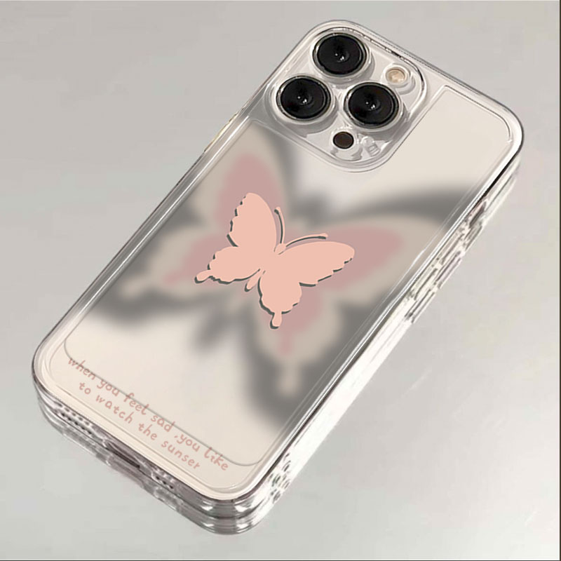 幻影蝴蝶iphone15苹果手机壳14promax硅胶13pro透明12全包11简约