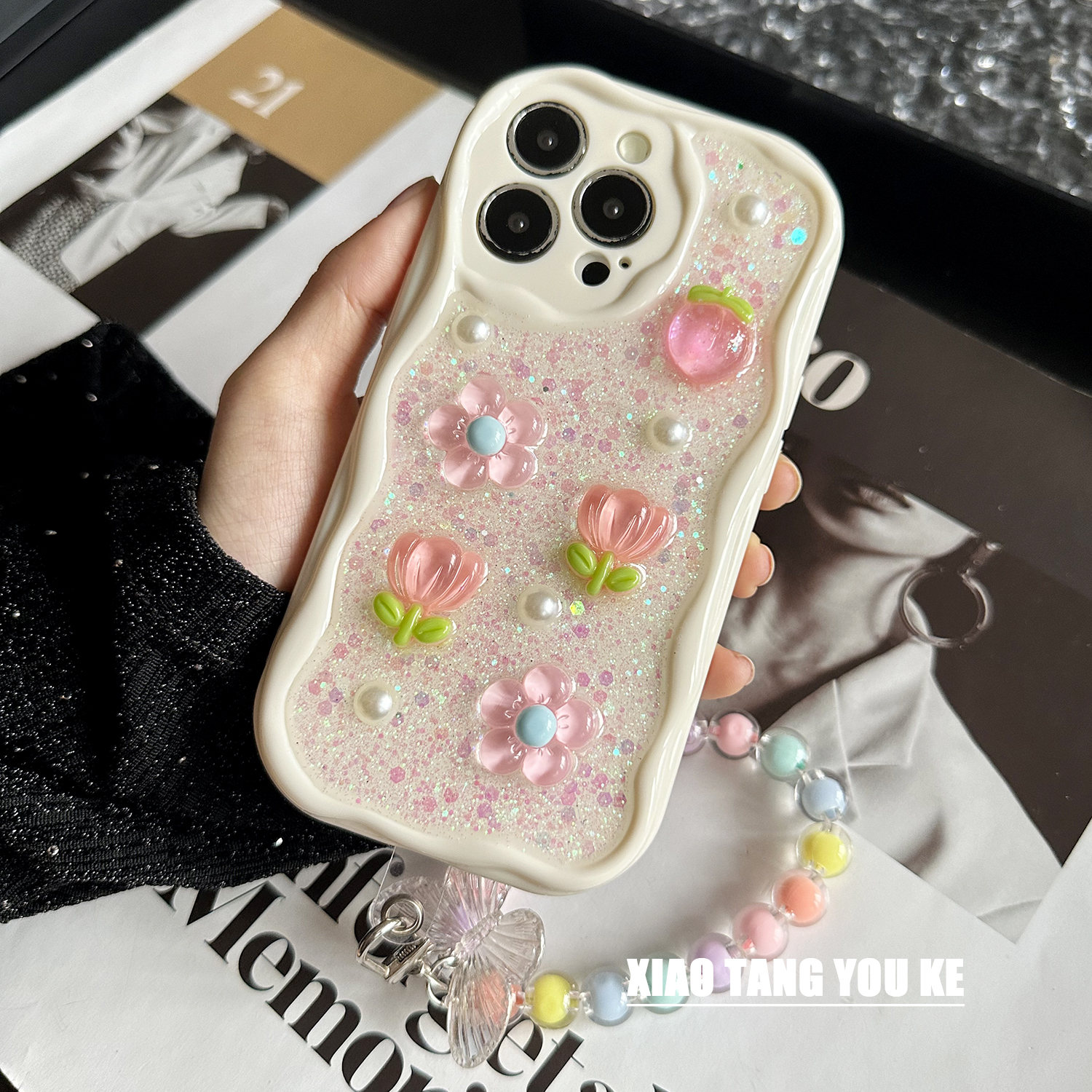 全包女款小清新郁金香手机壳适用苹果华为荣耀OPPOvivo小米iPhone