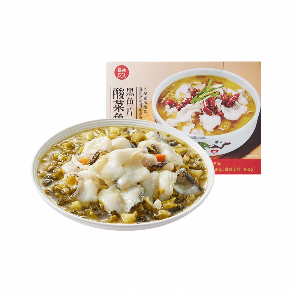 盒马 酸菜鱼 黑鱼片 580g