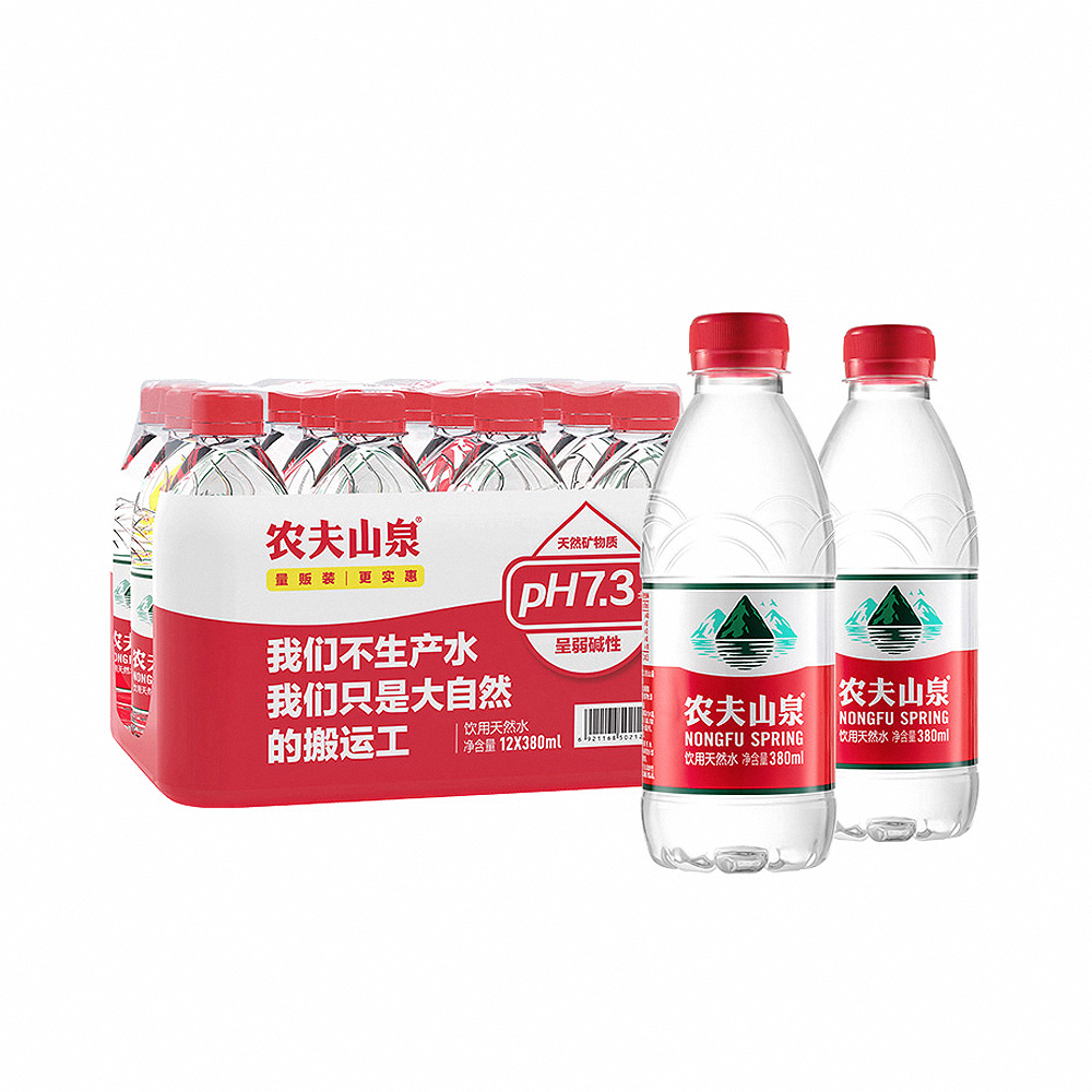 农夫山泉 饮用天然水 量贩装 380ml*12