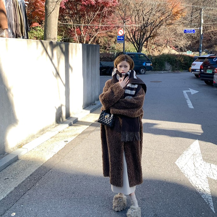 Madofit麻豆/Wild Rose_矜贵千金全羊毛皮毛一体立领小泰迪大衣