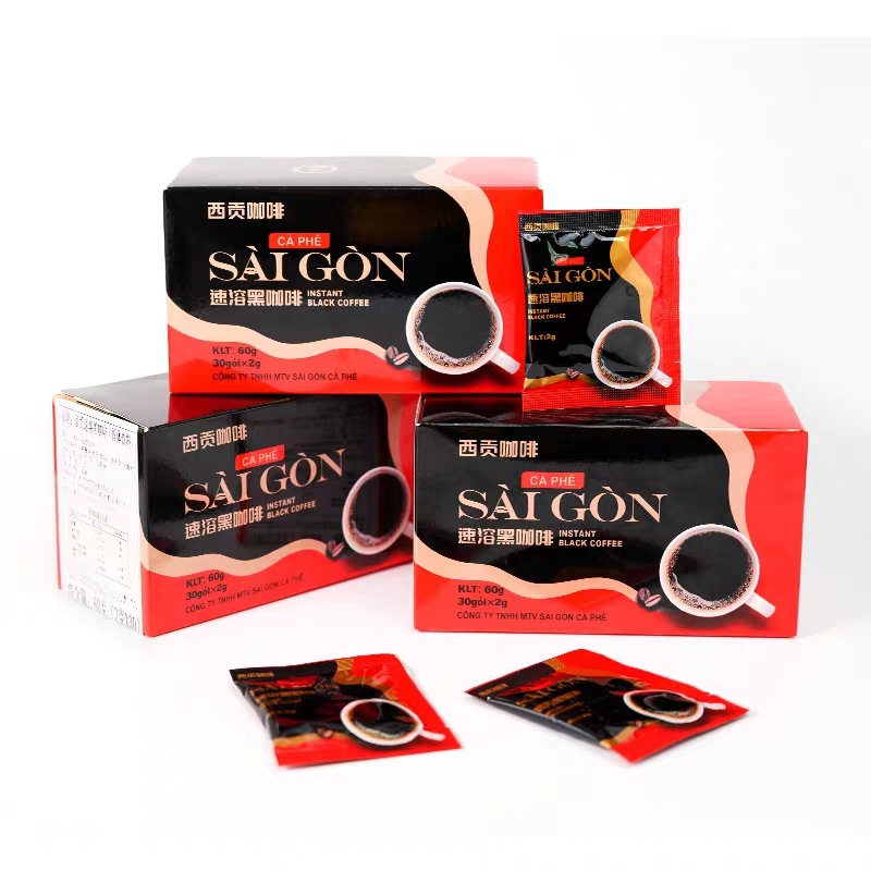 【买一送一到手两盒】越南原装进口特浓纯咖啡60g杯独立包装苦咖啡