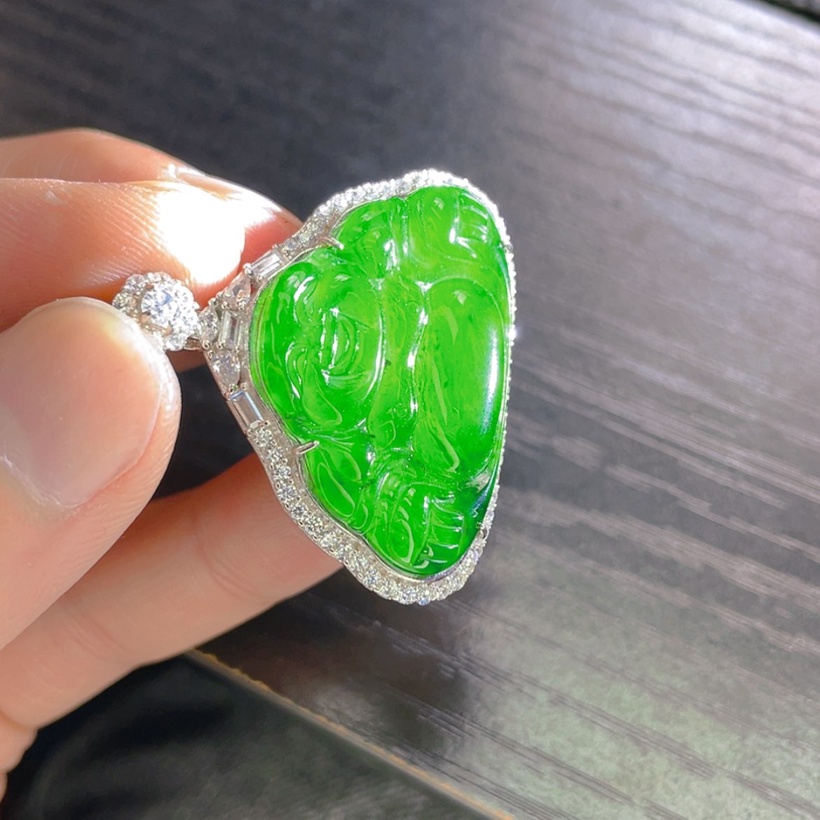 【闪购商品】翡翠颈饰银S925镶嵌56